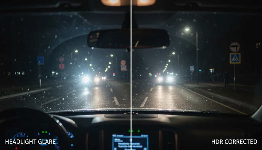 Влияние фар и HDR