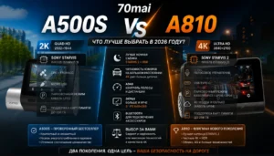 70mai A500S vs A810: что лучше выбрать в 2026 году