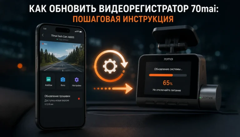 Как обновить видеорегистратор 70mai: пошаговая инструкция