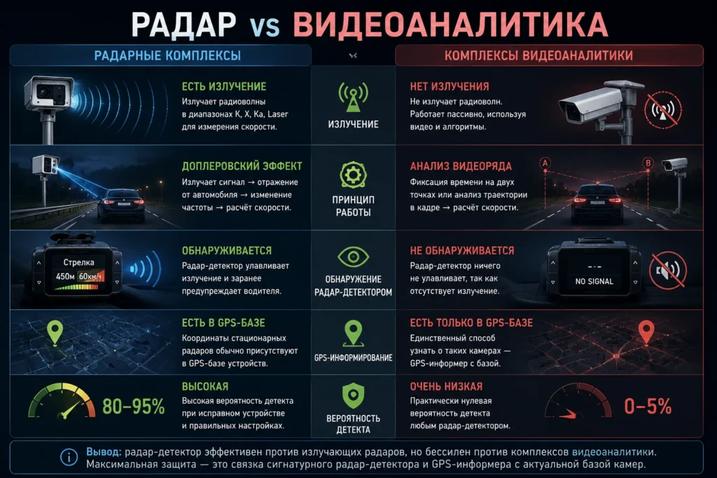 Радар против видеоаналитики