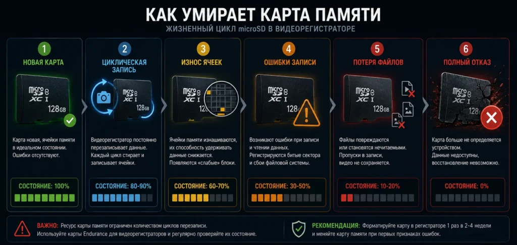 Как умирает карта памяти