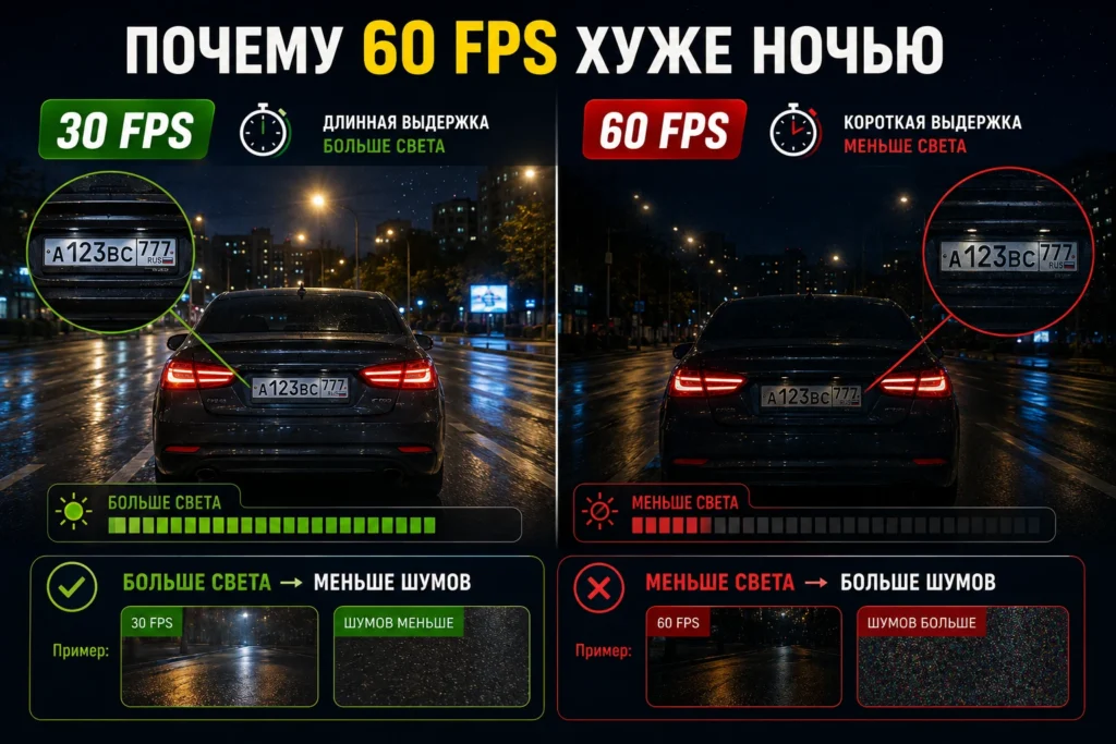 Почему 60 FPS хуже ночью
