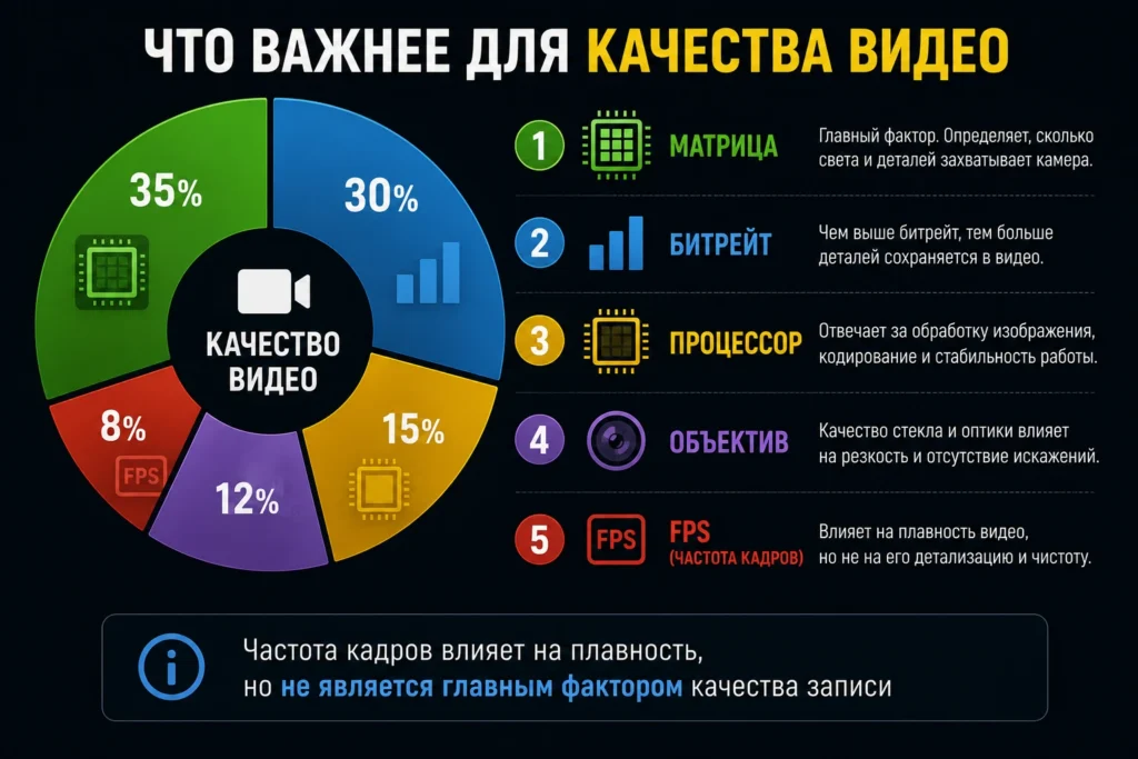 Что важнее для качества видео