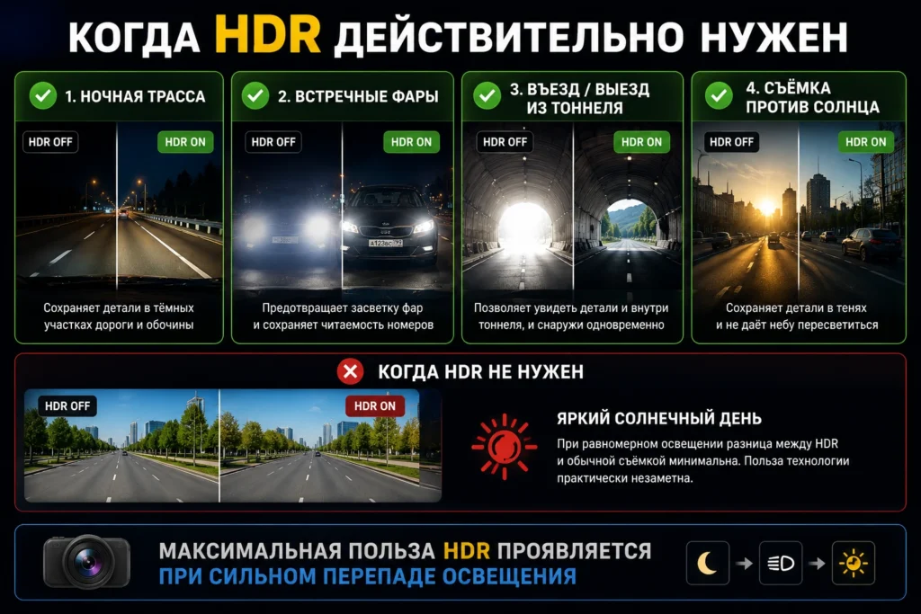 Когда HDR действительно нужен