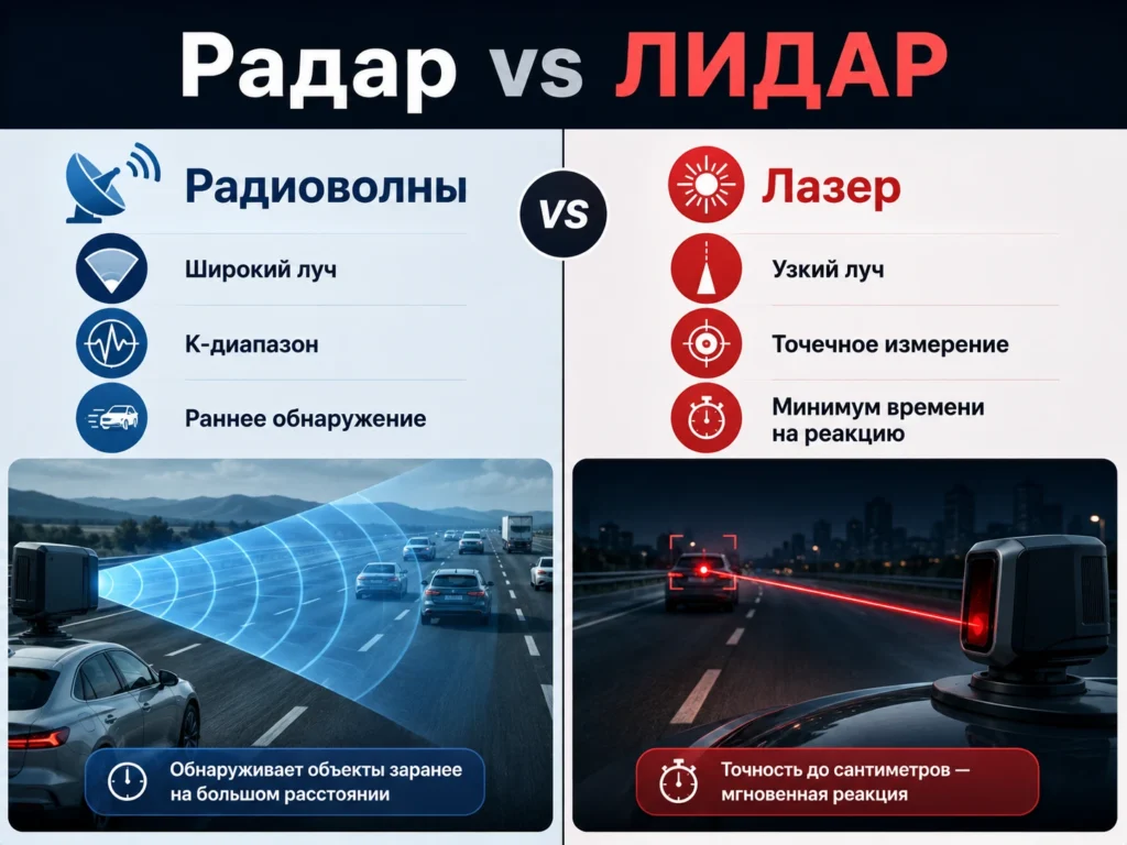 Радар vs ЛИДАР
