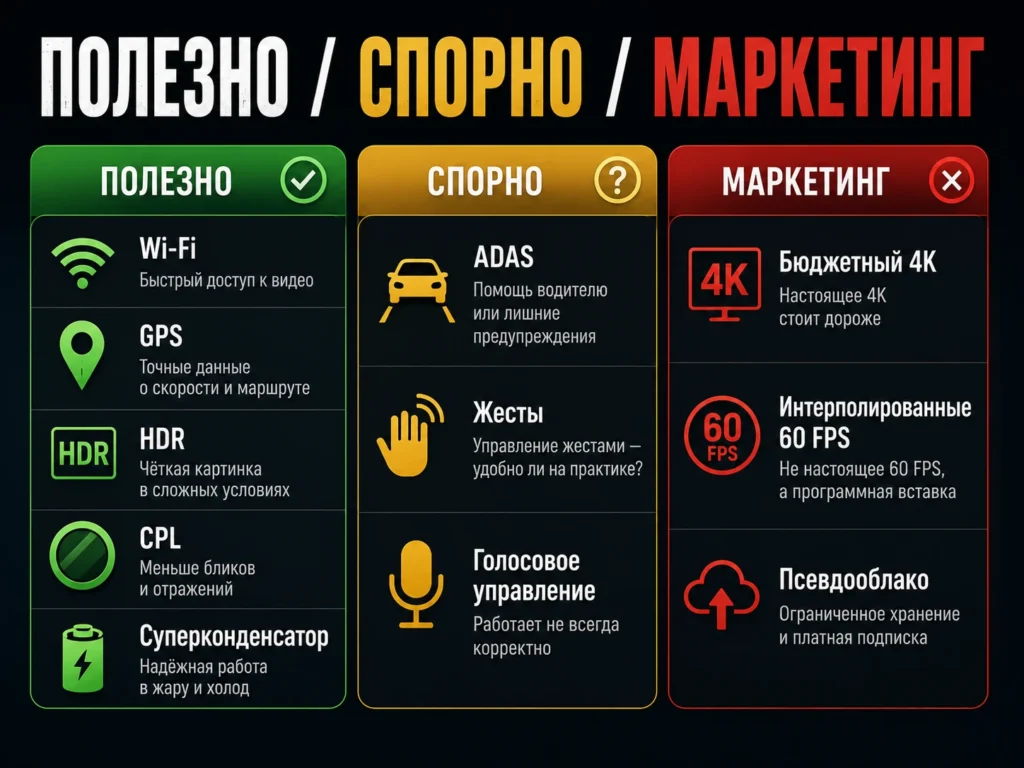 Полезно / спорно / маркетинг