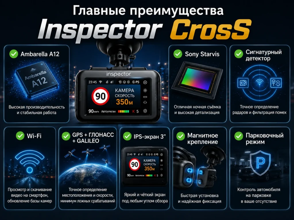 Главные преимущества Inspector CrosS