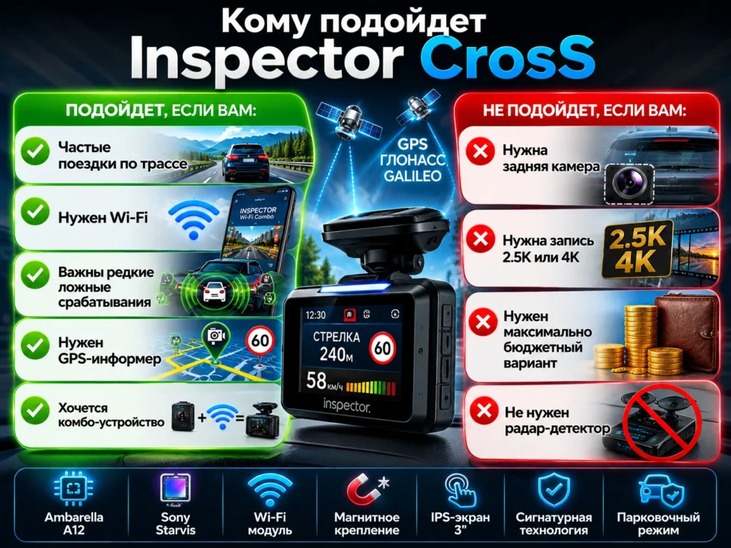 Кому подойдет Inspector CrosS
