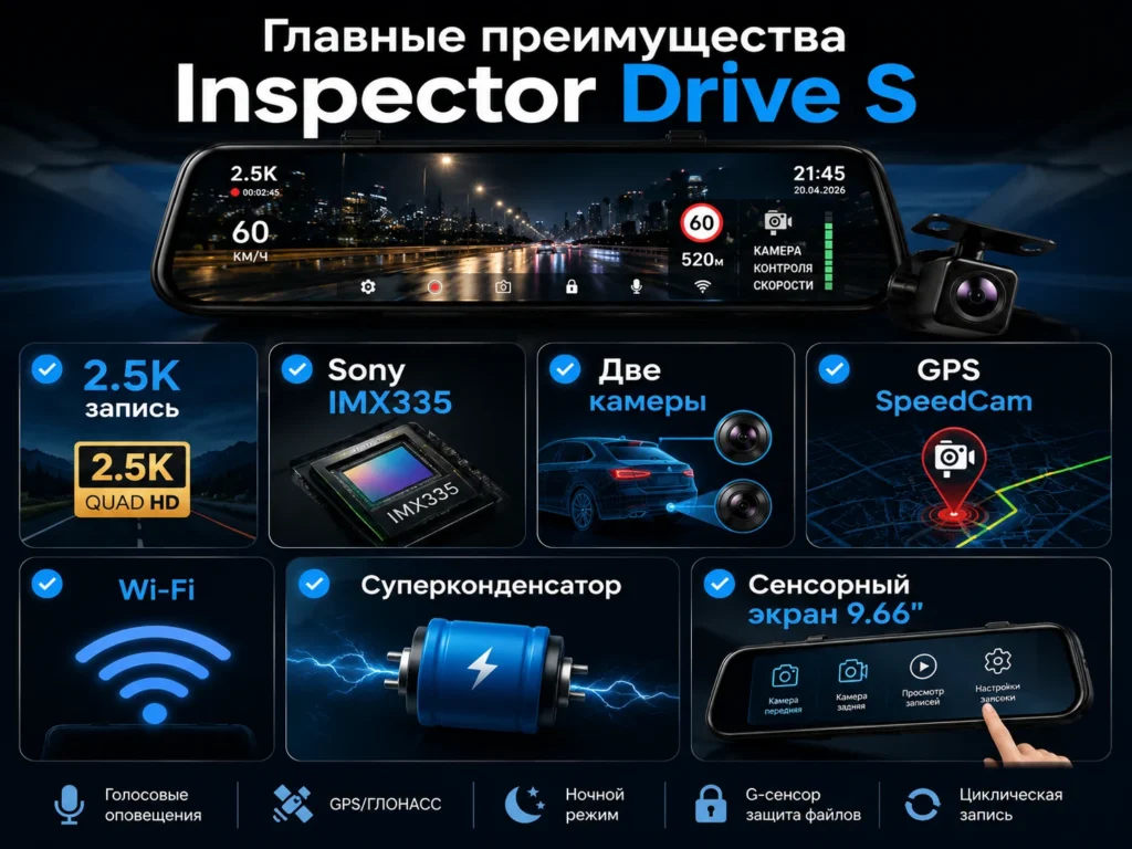 Главные преимущества Inspector Drive S