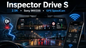 Обзор Inspector Drive S: видеорегистратор-зеркало с 2.5K, Sony IMX335, Wi-Fi и SpeedCam