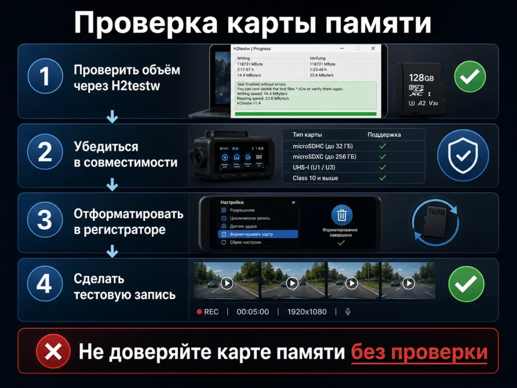 Проверка карты памяти