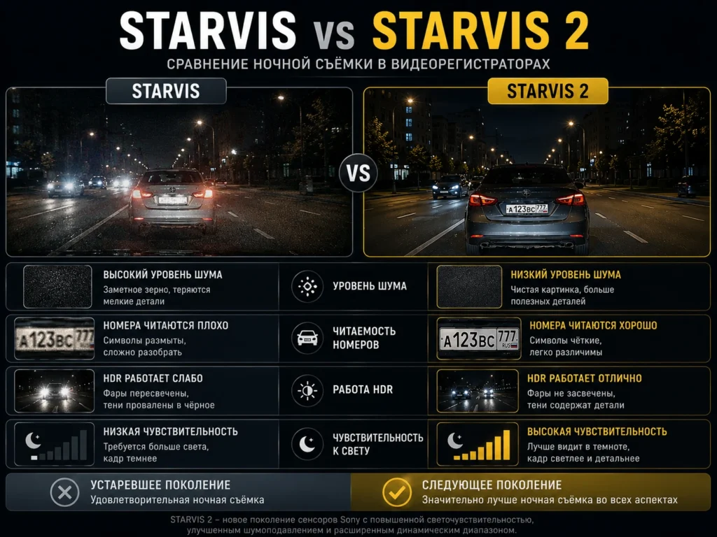 STARVIS vs STARVIS 2