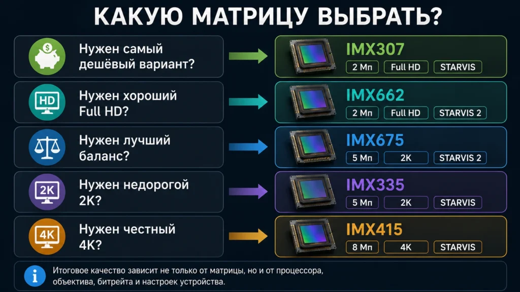 Какую матрицу выбрать?