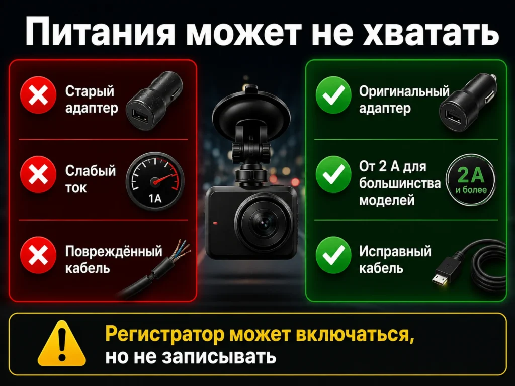 Проверка питания