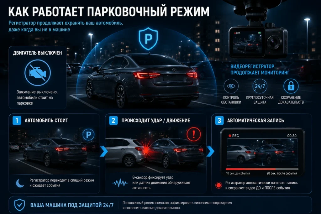 Как работает парковочный режим