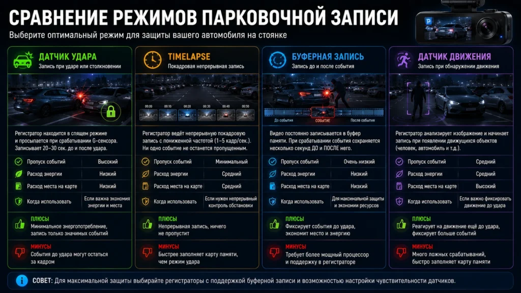 Сравнение режимов