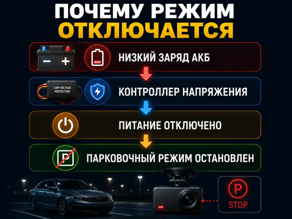 Почему режим отключается