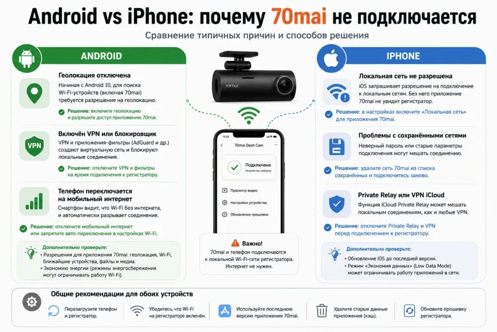 Android vs iPhone: типичные причины