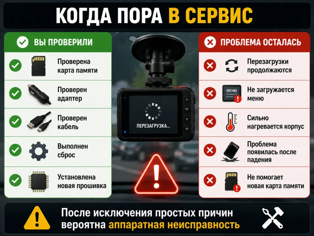 Когда пора в сервис