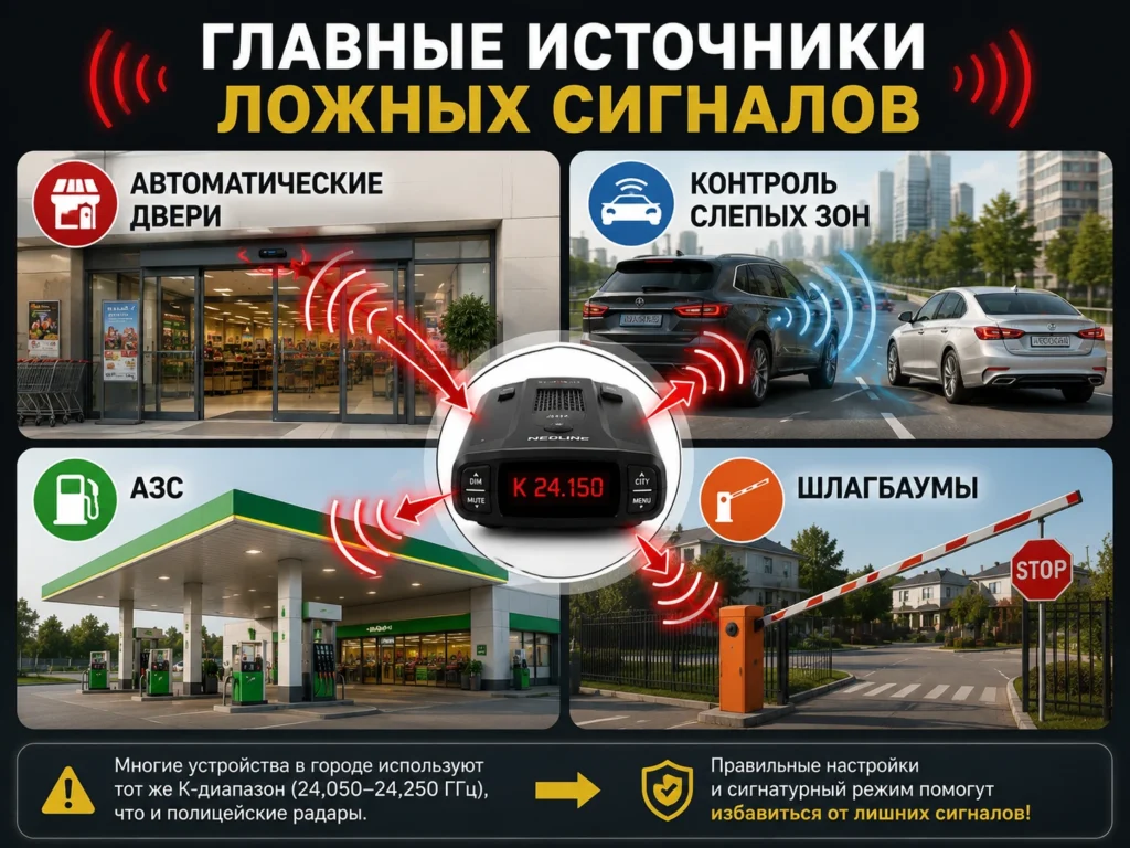 Главные источники ложных сигналов