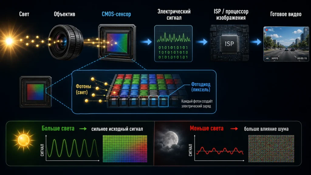 Как CMOS превращает свет в изображение