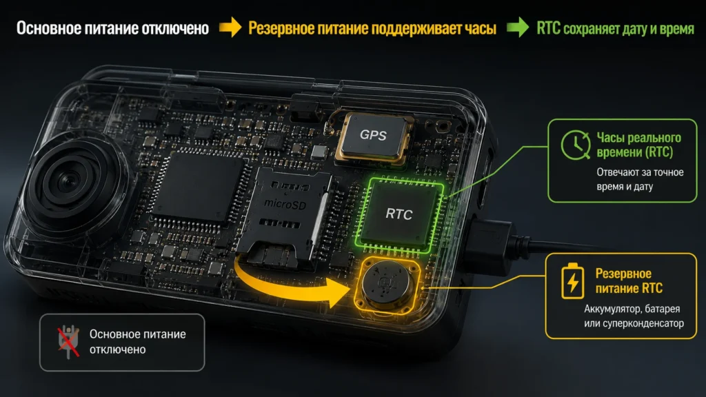 RTC + резервное питание