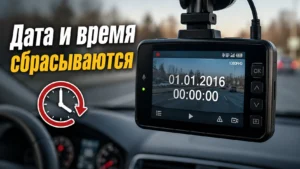 Почему дата и время постоянно сбрасываются в видеорегистраторе