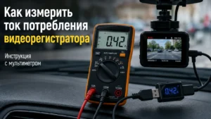 Как измерить ток потребления видеорегистратора