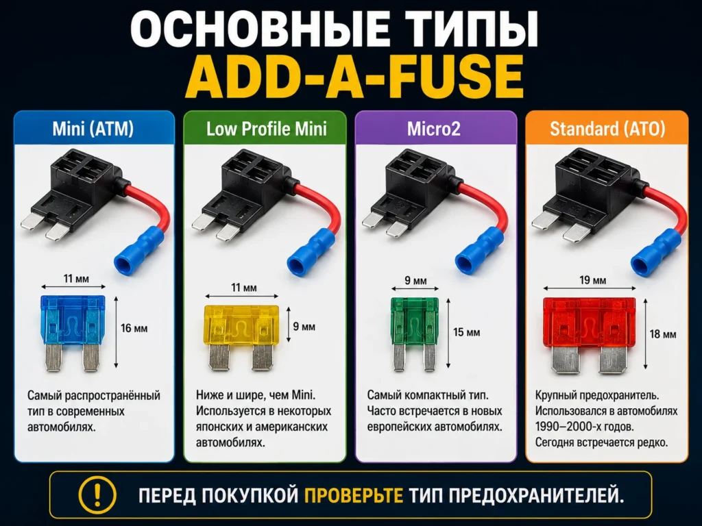 Основные типы Add-a-Fuse