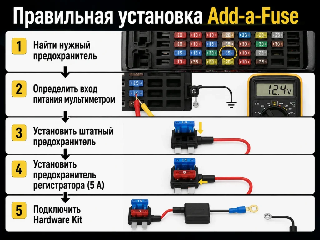 Правильная установка Add-a-Fuse