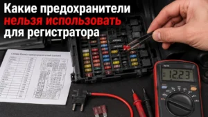 Какие предохранители нельзя трогать при установке видеорегистратора