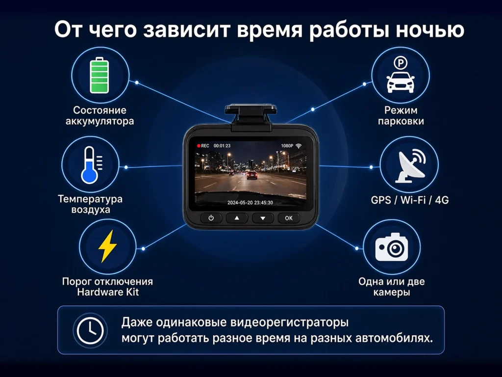 Что влияет на время работы