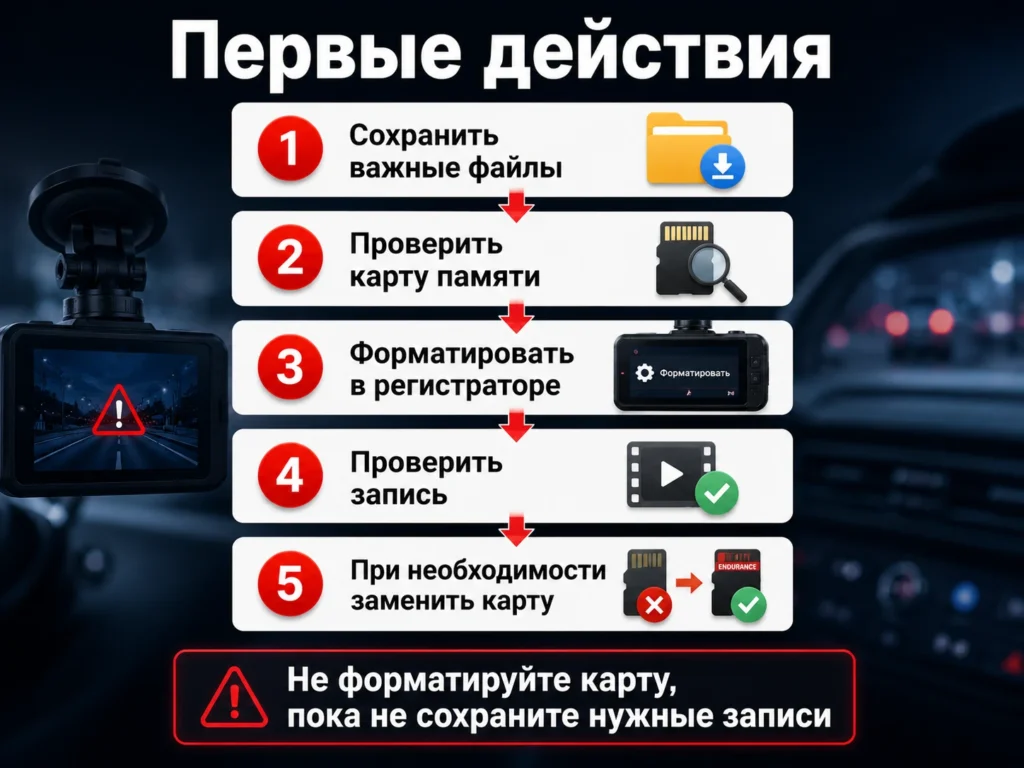 Что делать сначала
