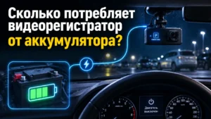 Сколько видеорегистратор потребляет от аккумулятора