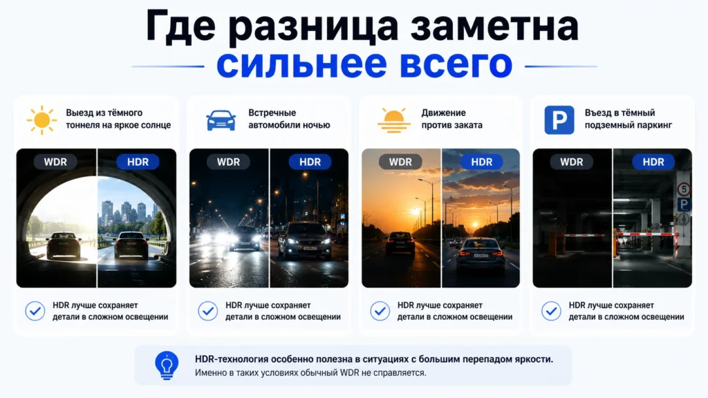 Где разница заметна сильнее всего