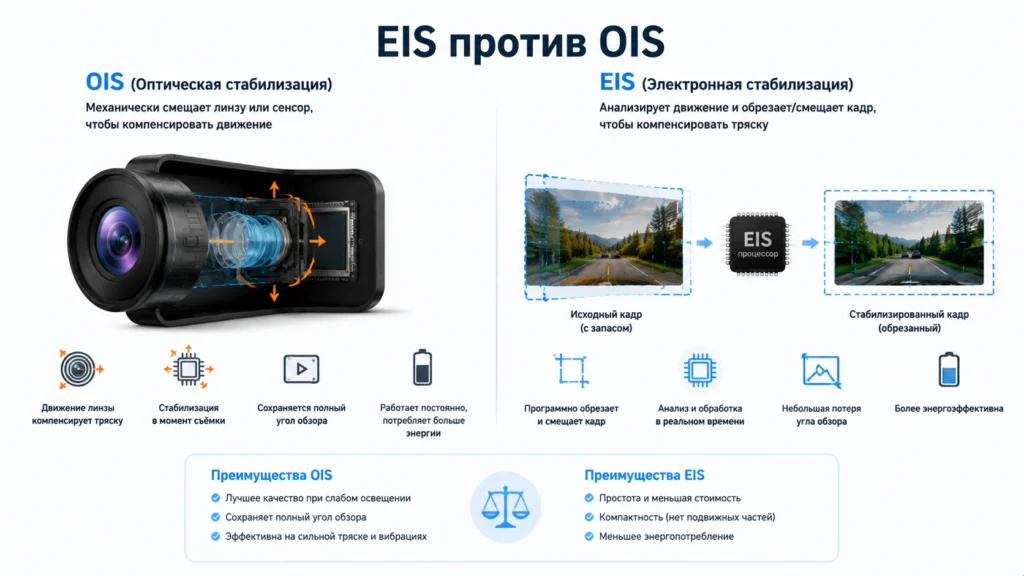 Чем EIS отличается от OIS