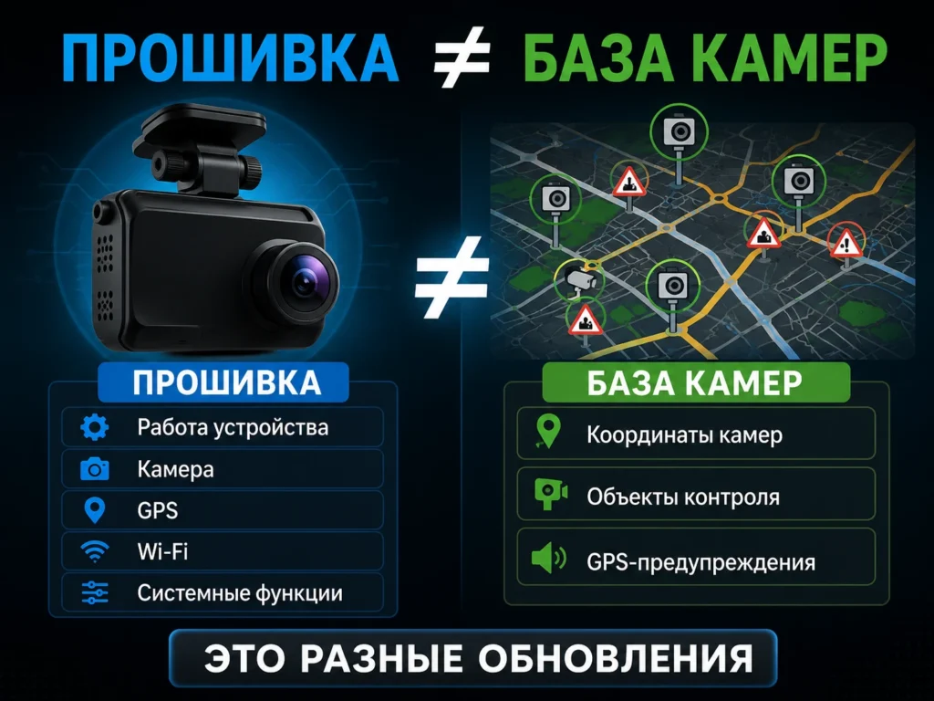 Прошивка ≠ база камер