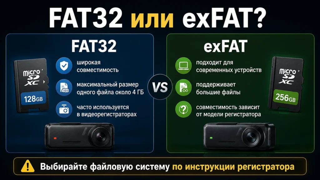 FAT32 или exFAT?