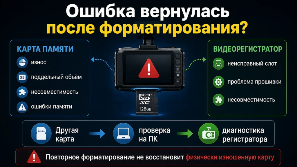 Форматирование не помогает