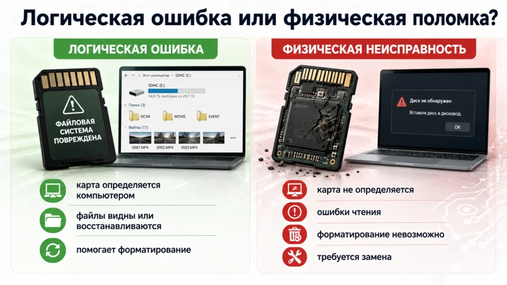 Логическая ошибка или физическая поломка?