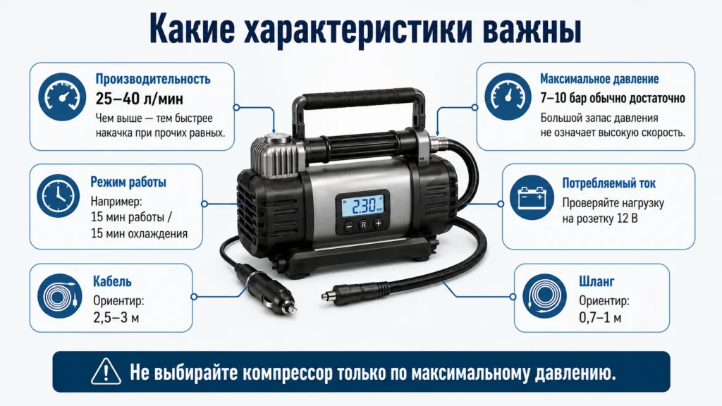Основные характеристики