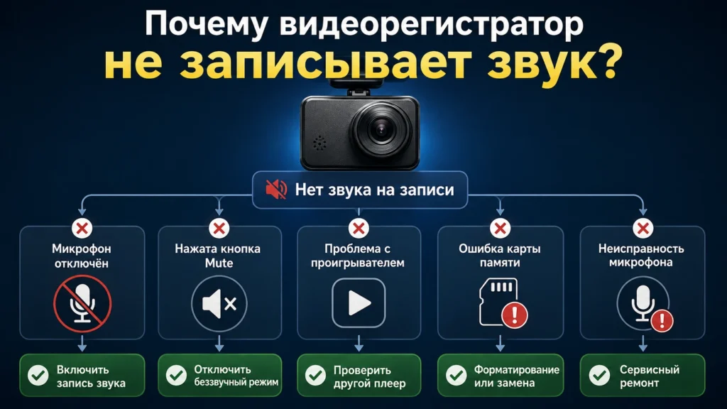 Почему нет звука?
